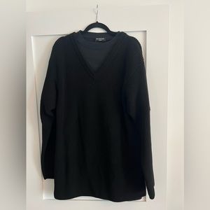 Unisex Black Balenciaga Oversized Sweater